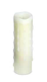 LED Wax Dripping Pillar Candle (Set of 6) 1.75"Dx6"H Wax/Plastic - 2 AA Batteries Not Incld.
