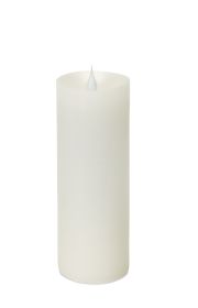 Simplux LED Pillar Candle w/Moving Flame (Set of 2) 3"D x 7"H