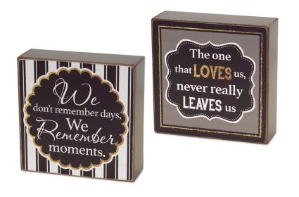 Memory Sitting Plaques (Set of 8) 4.75"SQ MDF