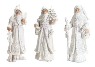 Winter Santas (Set of 3) 13"H Polyresin