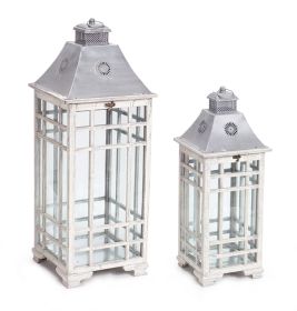 Lantern (Set of 2) 24.5"H, 33"H Metal