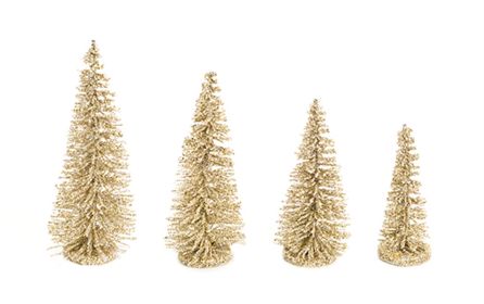 Mini Tree (Set of 16) 4.5" - 7"H Plastic