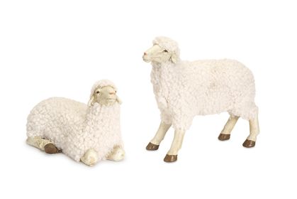 Sheep (Set of 4) 4.75"H, 7.5"H Resin