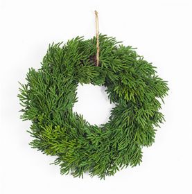 Pine Wreath (Set of 6) 11.5"D Plastic