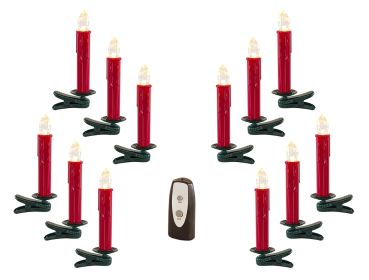 LED Clip On Taper Candle (Set of 24) 6.5"H Plastic