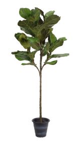 Potted Fiddle Leaf Fig 5'H Polyester