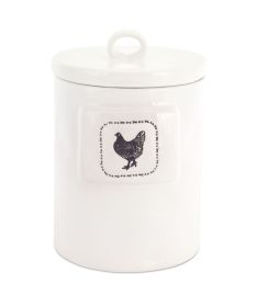 Chicken Canister (Set of 2) 5.5" x 8.25"H Stoneware