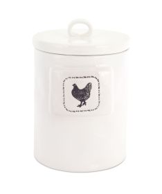 Chicken Canister (Set of 2) 5.5" x 8.25"H Stoneware