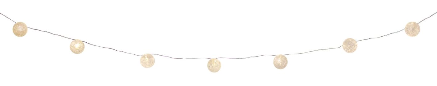 Ball Ornament Light String 11'L Copper/Glass