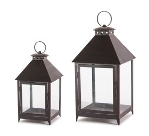 Lantern (Set of 2) 11.75"H, 16"H Iron