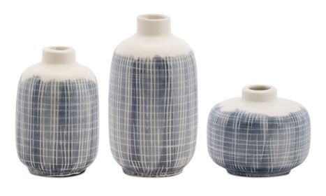 Mini Vase (Set of 6) 3.5"H, 5.25"H, 6.25"H Terra Cotta A