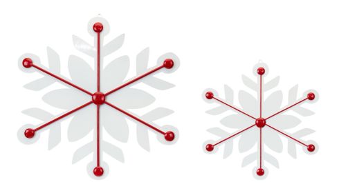 Snowflake (Set of 2) 16"H, 22"H Iron