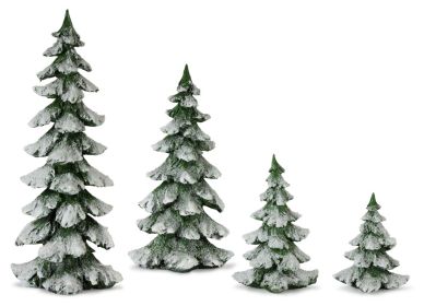 Tree (Set of 4) 6.5"H, 9"H, 13.25"H, 18"H Resin 3