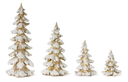 Tree (Set of 4) 6.5"H, 9"H, 13.25"H, 18"H Resin