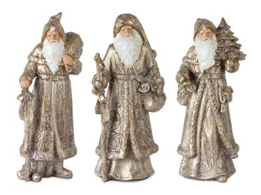 Santa (Set of 3) 12.25"H Resin