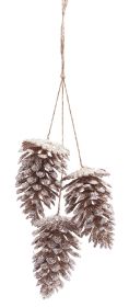 Pine Cone Drop Ornament 18"H (Set of 6) Plastic