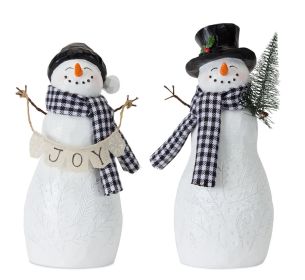 Snowman (Set of 4) 8.5"H Resin