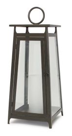 Lantern 25.5"H Metal/Glass