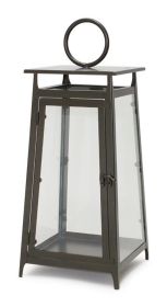 Lantern 20.75"H Metal/Glass