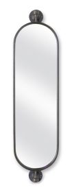 Wall Mirror 9.5"L x 36.25"H Metal/Glass