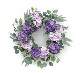 Hydrangea Wreath 24"D Polyester