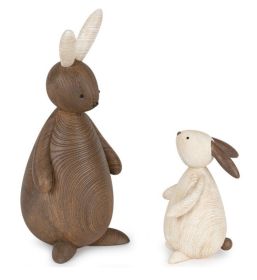 Bunny (Set of 2) 5.75"H, 10.5"H Resin