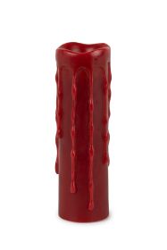 LED Wax Dripping Pillar Candle with remote and 4 and 8 Hour Timer (Set of 2) 1.75"Dx6"H Wax/Plastic