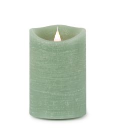 Simplux LED Designer Candle with remote - 4 and 8 Hr Timer 3.5"D, 7.75"H Wax/Plastic 3