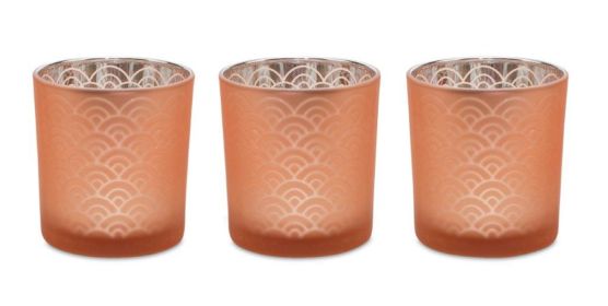 Votive Holder (Set of 3) 3"D x 3.25"H Glass