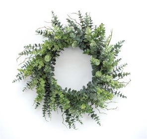 Eucalyptus Wreath 29"D Plastic