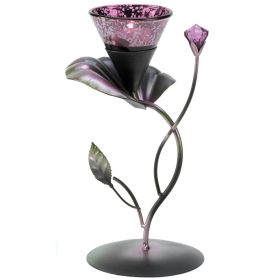Lilac Lily Pad Tealight Holder