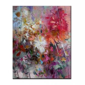 100% Hand Painted Abstract Oil Painting Wall Art Modern Colorful Flowers On Canvas Home Decoration For Living Room No Frame