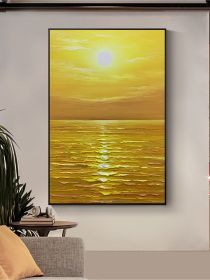 Custom Abstract Decorative Canvas Wall Art Handmade Seascape Oil Painting Modern Living Room Bedroom Porch Hotel Hanging Picture