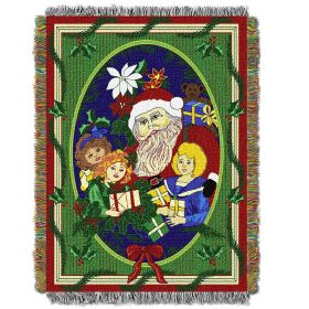 Blitzen Licensed Holiday 48"x 60" Woven Tapestry Throw by The Northwest Company