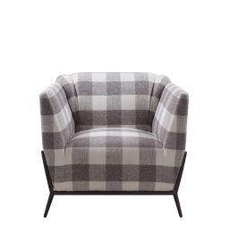 Niamey II Accent Chair, Pattern Fabric & Metal - 59725