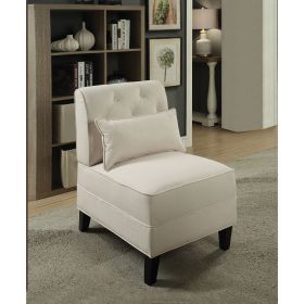 Susanna Accent Chair & Pillow in Cream Linen XH - 59611
