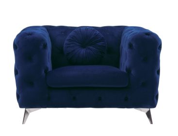 "Atronia" Chair in Blue Fabric by ACME