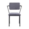 Cargo Chair, Gray Fabric & Gunmetal  - 37898