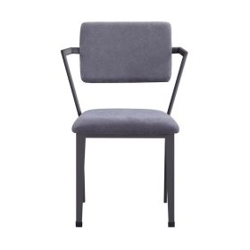 Cargo Chair, Gray Fabric & Gunmetal  - 37898