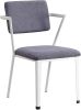 Cargo Chair, Gray Fabric & White YJ - 37888