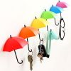 3Pcs Cute Colorful Umbrella Wall Hook Hair Pin Key Holder Organizer Decor Gifts - Wall Hook