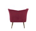 "Reese" Accent Chair by ACME in Burgundy Velvet w/ Gold Legs