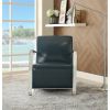Rafael Accent Chair in Teal PU & Stainless Steel  - 59780