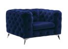 "Atronia" Chair in Blue Fabric by ACME