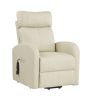 Ricardo Recliner w/Power Lift, Beige PU - 59499