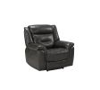 "lmogen" Recliner in Gray Leather-Aire by ACME  (Power Motion)