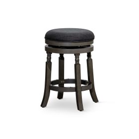 Bar Counter Stool in Weathered Gray Finish
