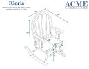 "Kloris" Youth Rocking Chair in Tobacco