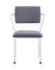 Cargo Chair, Gray Fabric & White YJ - 37888