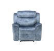 Mariana Recliner, Silver Blue Fabric  - 55037